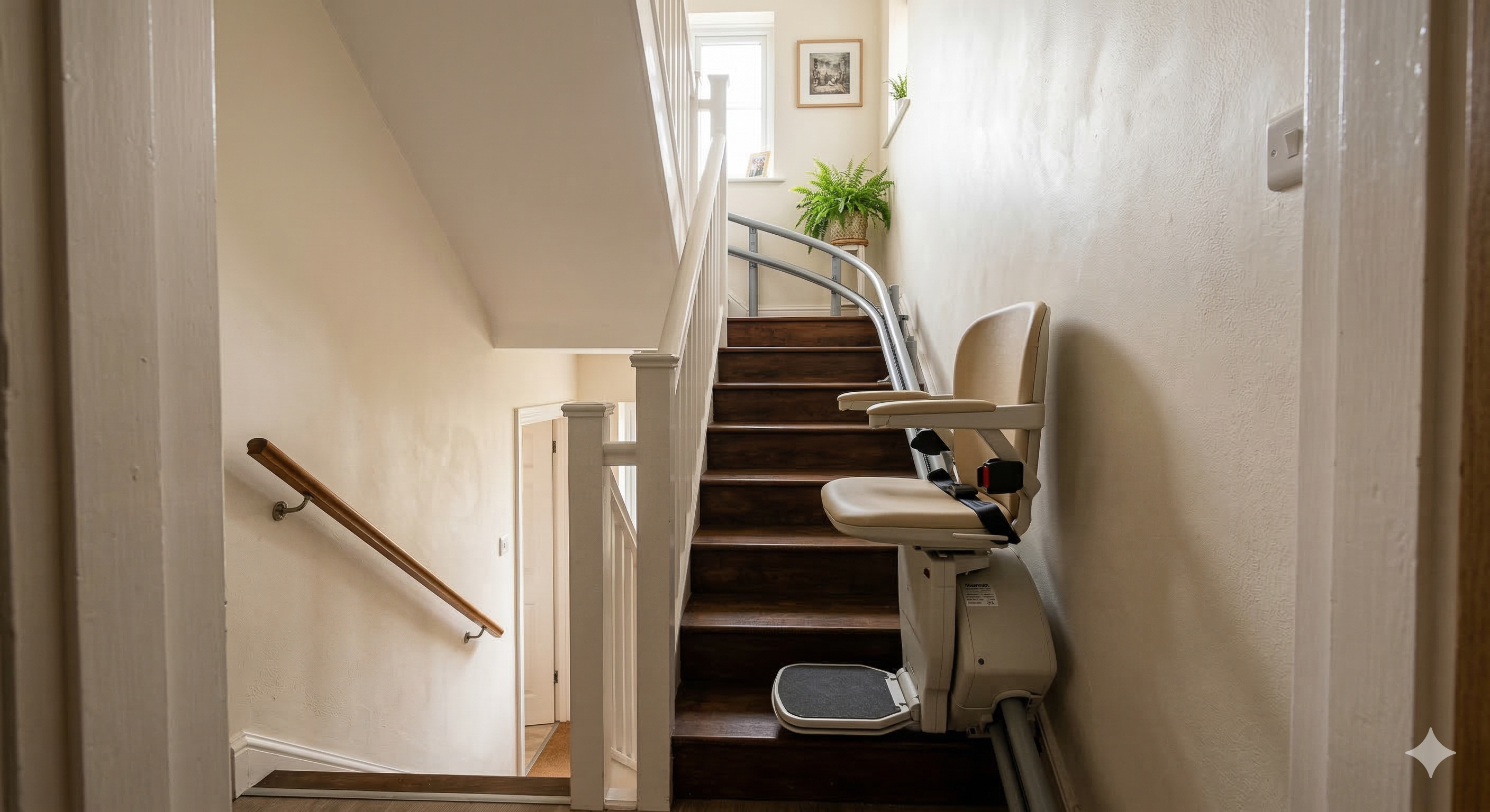 Monte-escalier pour escalier étroit - solutions rail escamotable et siège perche