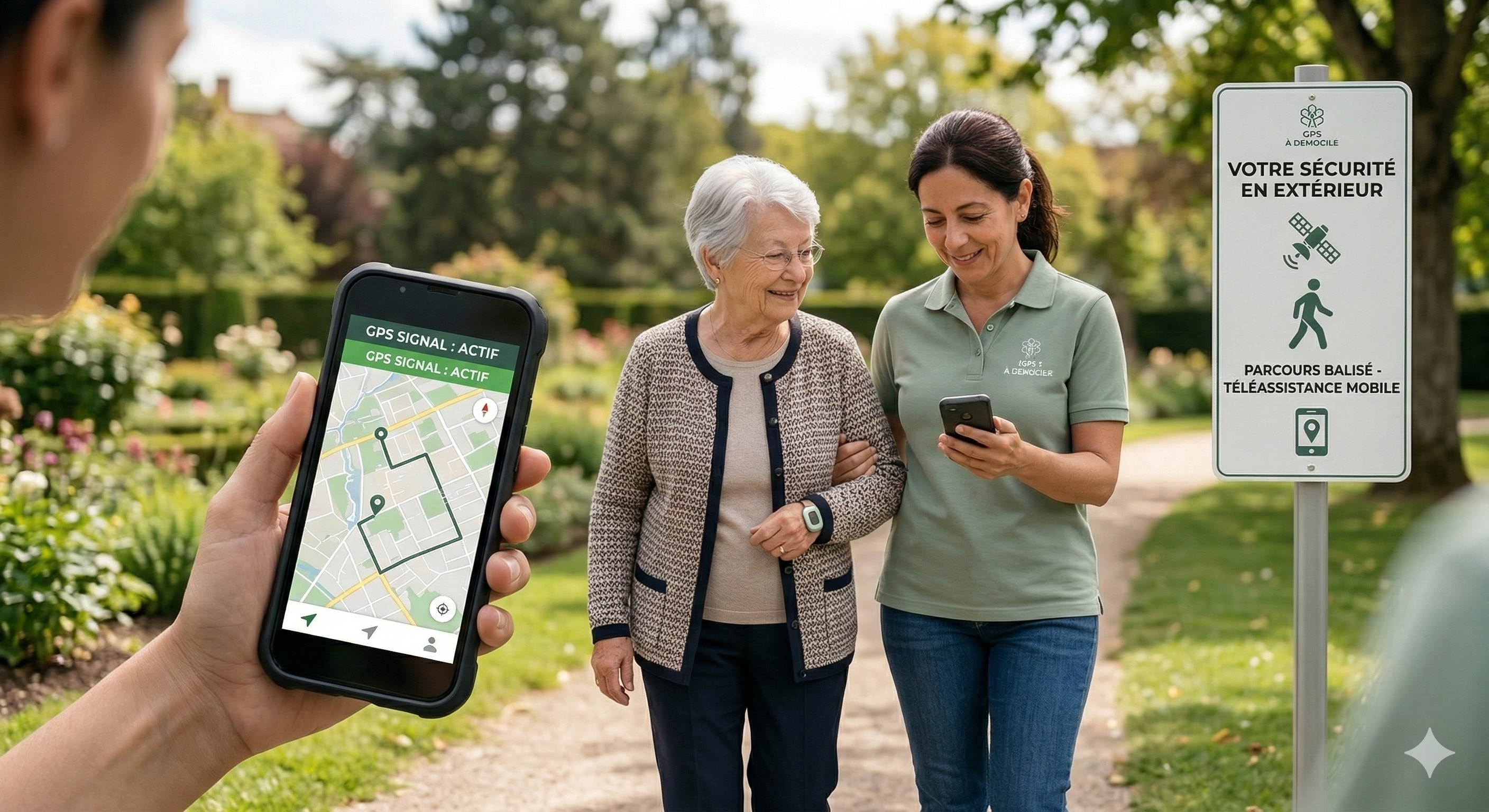 Téléassistance mobile GPS senior - traceur GPS pour sécuriser les sorties
